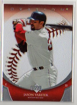 2006 Upper Deck Ovation Jason Varitek Boston Red Sox Baseball Card #66 - Mint Condition - In Protective Display Case!