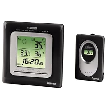 Hama Station météorologique électronique EWS-500 noire Hama Station météorologique électronique EWS-500 noire