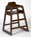 Eurobambino Walnut Wooden Highchair