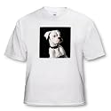 Dogs Boxer - White Boxer Uncropped Ears - T-Shirts
