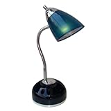 Room Essentials® Double Shade Desk Organizer Lamp - Blue