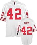 Men`s San Francisco 49ers #42 Ronnie Lott Road Throwback Premier Jersey - M