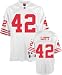 Men`s San Francisco 49ers #42 Ronnie Lott Road Throwback Premier Jersey - M