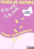 Fiches de lecture CM2 : Fichier autocorrectif