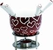 Orka Chocolate Fondue Set, Hearts