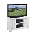 Home Styles Naples Wood TV Stand Cabinet in Multi-Step White Finish