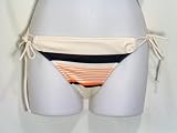 Quiksilver Roxy White Earth-striped Swimsuit Bottoms S