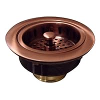 Yosemite Home Decor CSD3-1/2 Strainer Drain for Copper Farmhouse and Kitchen Sinks, 4-1/2-by-4-1/2-by-2-3/4-Inch, Copper