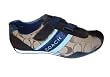 Coach Jenney Signature Khaki/Lt Blue 12CM Suede Sneaker Shoes A1625 KLB 8.5