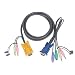 IOGEAR Micro-Lite Bonded All-in-One PS/2, VGA KVM Cable, 6 Feet. G2L5302P