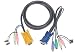 Iogear Micro-Lite Bonded All-in-One PS/2 KVM Cable for GCS1758/1732/1734, 6 feet (G2L5302P)