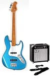 View Details for SX SJB-57 LPB + BA1565 STCA Jazz Bass Package