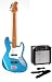 SX SJB-57 LPB + BA1565 STCA Jazz Bass Package