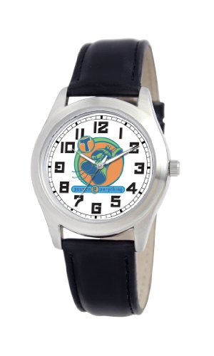 Disney Women's D171S006 Tigger Black Leather Strap Watch