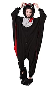 SaiDeng Kigurumi Pajamas Unisex Adult Cosplay Costume Animal Size XL Bat