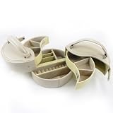 Coffret &agrave; Bijoux "Yin Yang" beige taupe