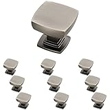Franklin Brass P29542K-904-B Heirloom Silver 1-1/8-Inch Webber Kitchen Cabinet Hardware Knob, 10 pack