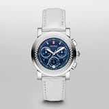 MICHELE Sport Sail Diamond, Navy Dial Silver Alligator