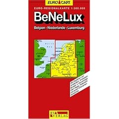 RV Euro-Regionalkarte 1:300 000 Benelux Belgien, Niederlande, Luxemburg