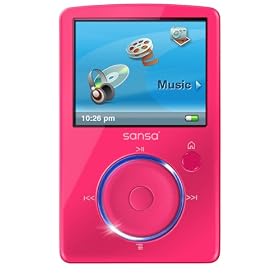 SanDisk Sansa Fuze 4 GB MP3 Player (Pink) by SanDisk