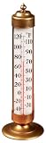 Conant Custom Brass Model T-21 Vermont Antiqued Brass Deck Thermometer