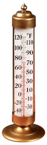 Conant Custom Brass Model T-21 Vermont Antiqued Brass Deck Thermometer