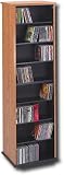 Review LES  / CD / DVD/ VHS 525 Oak/Black Finish Spinner Storage Rack