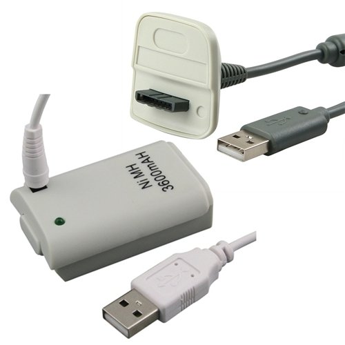 For Microsoft XBOX 360 Battery+Charger Cable