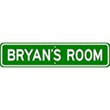 BRYAN ROOM SIGN Personalized Gift Boy or Girl Aluminum