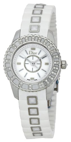 Christian Dior Women's CD112113R001 Christal Rubber Bracelet Watch