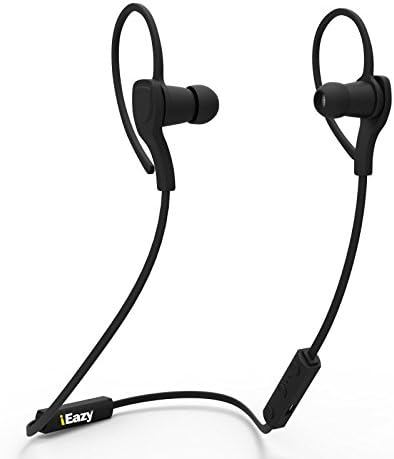 iEazy Bluetooth Headphones , V4.0+EDR Bluetooth Wireless Sweatproof Stereo lightweight Sports Secure Fit Earbuds for Running Gym Exercise, Black