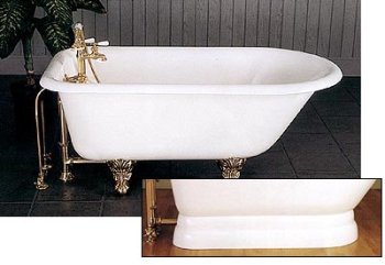 Buy Traditional 5 Foot Pedestal Tub - Painted White - (Sunrise Bathtubs, Plumbing, Bathtubs Showers & Saunas, Bathtubs)