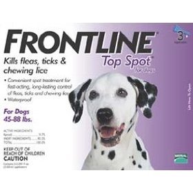 3 Month FRONTLINE Top Spot for Dogs 44-88 lbs