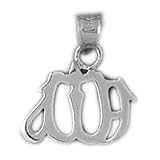 CleverSilver's Sterling Silver Pendant Religious Allah