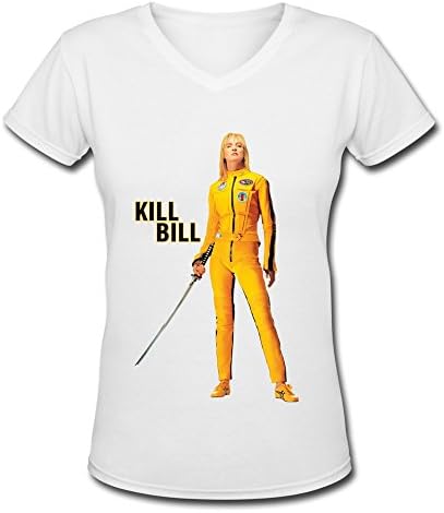 RIDA Women's Kill Bill The Bride V-Neck T-shirts Medium