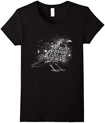 Women's The Night is Dark and Full of Terrors T-Shirt Large Black