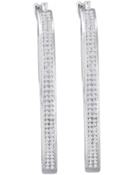 0.50CT-DIA MICRO-PAVE HOOPS
