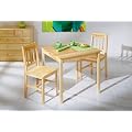Links 30500820 Esszimmer - Tisch und 2 St�hle "Carina", kiefer natur