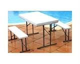 Camping/Caravan/BBQ/Picnic Ascot Folding Table & Bench