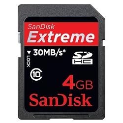 SanDisk Extreme 4 GB SDHC Card (SDSDX3-004G-P31)