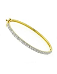 Ladies Gold Tone CZ Bracelet