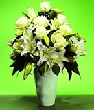 Review Post-a-Rose  / White Roses & Lilies