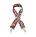 Purse Strap Replacement Guitar Style Multicolor Canvas Crossbody Strap for Handbags (25#)