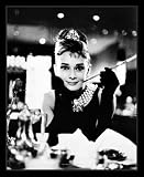 Breakfast at Tiffany's (Audrey Hepburn with Cigarette) Framed Movie Poster Print - 16 X 20