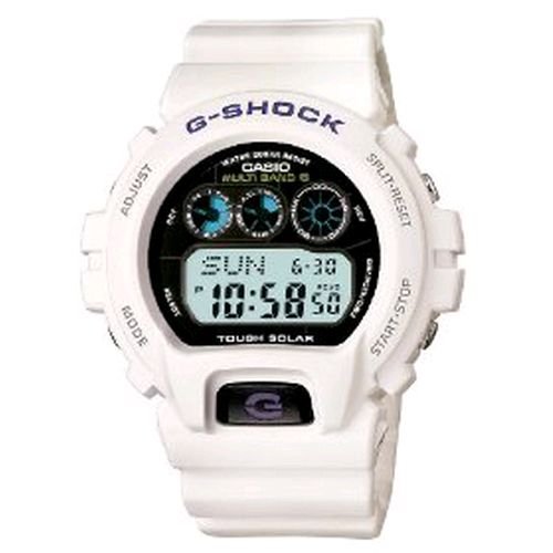 Casio Men's GW6900A-7 G-Shock White Atomic Digital Sport Watch