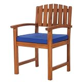 Outdoor Chair Cushion (blue) - Furniture For Your Patio and Garden! by Athena