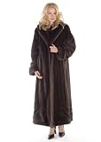 Mahogany Mink Coat - Wave Design