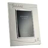 Silver Plated Godchild Photo Frame / Gift, 6" x 4"