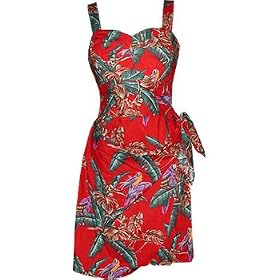 Jungle Bird - Magnum P.I.- Hawaiian Sarong Dress