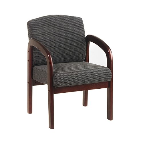 Buy Cheap Office Star Guest Chair –Charcoal/ Mahogany